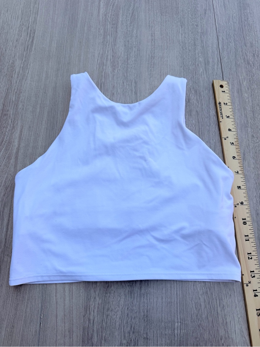 Athleta White Cropped Tank Top